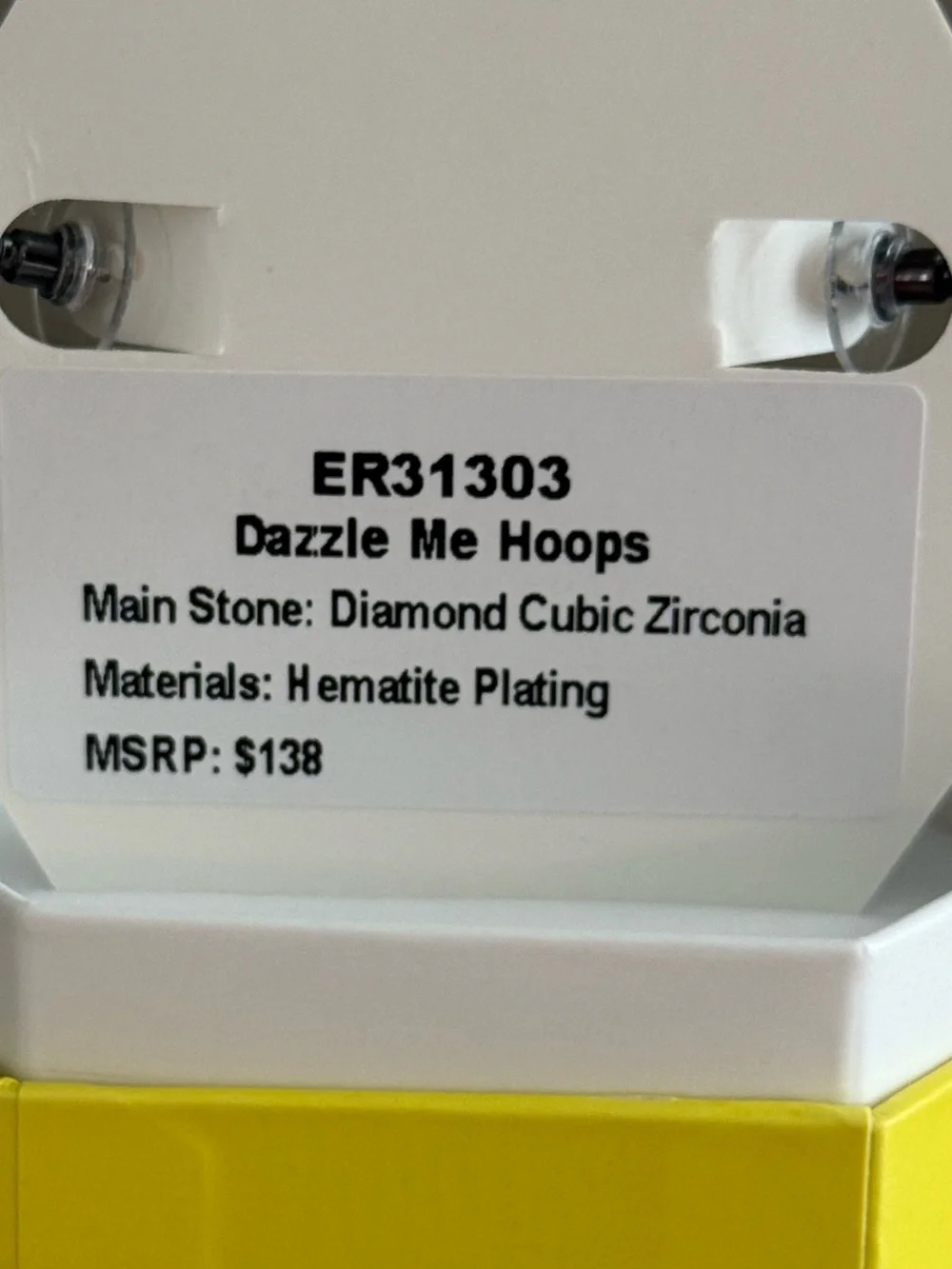 Bomb Party OG Earrings “Dazzle Me Hoops” Brand New! #81